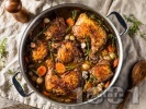������� Coq au Vin � ����������� ������� ������� �� ���� � ����� � ����